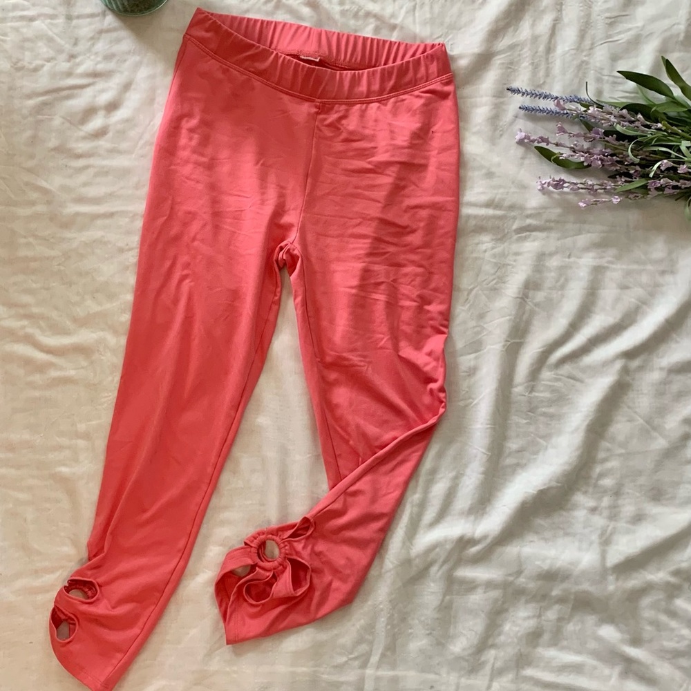 Pink workout leggings